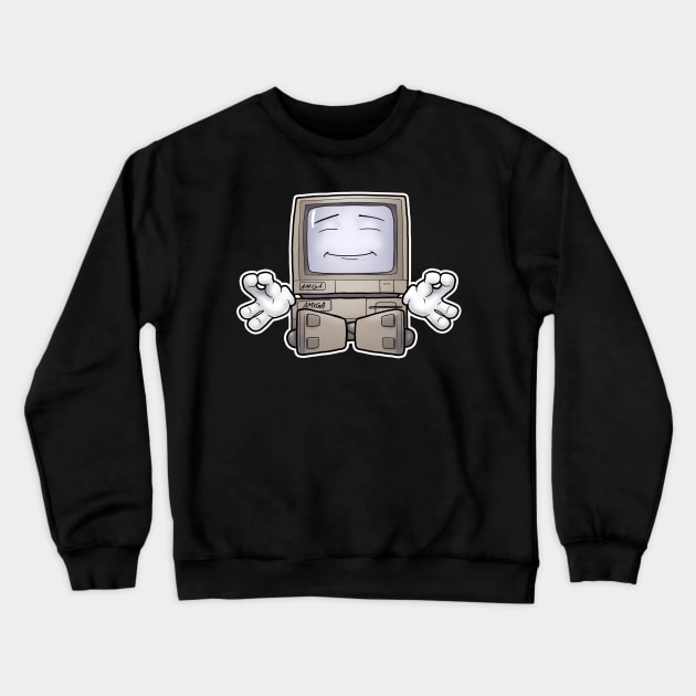 Commodore Amiga: Guru Meditation #1 Crewneck Sweatshirt by Evarcha